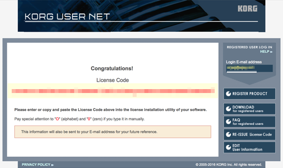 korg wavestation license code
