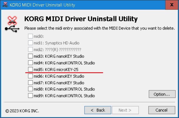 Korg microkey deals air windows 10